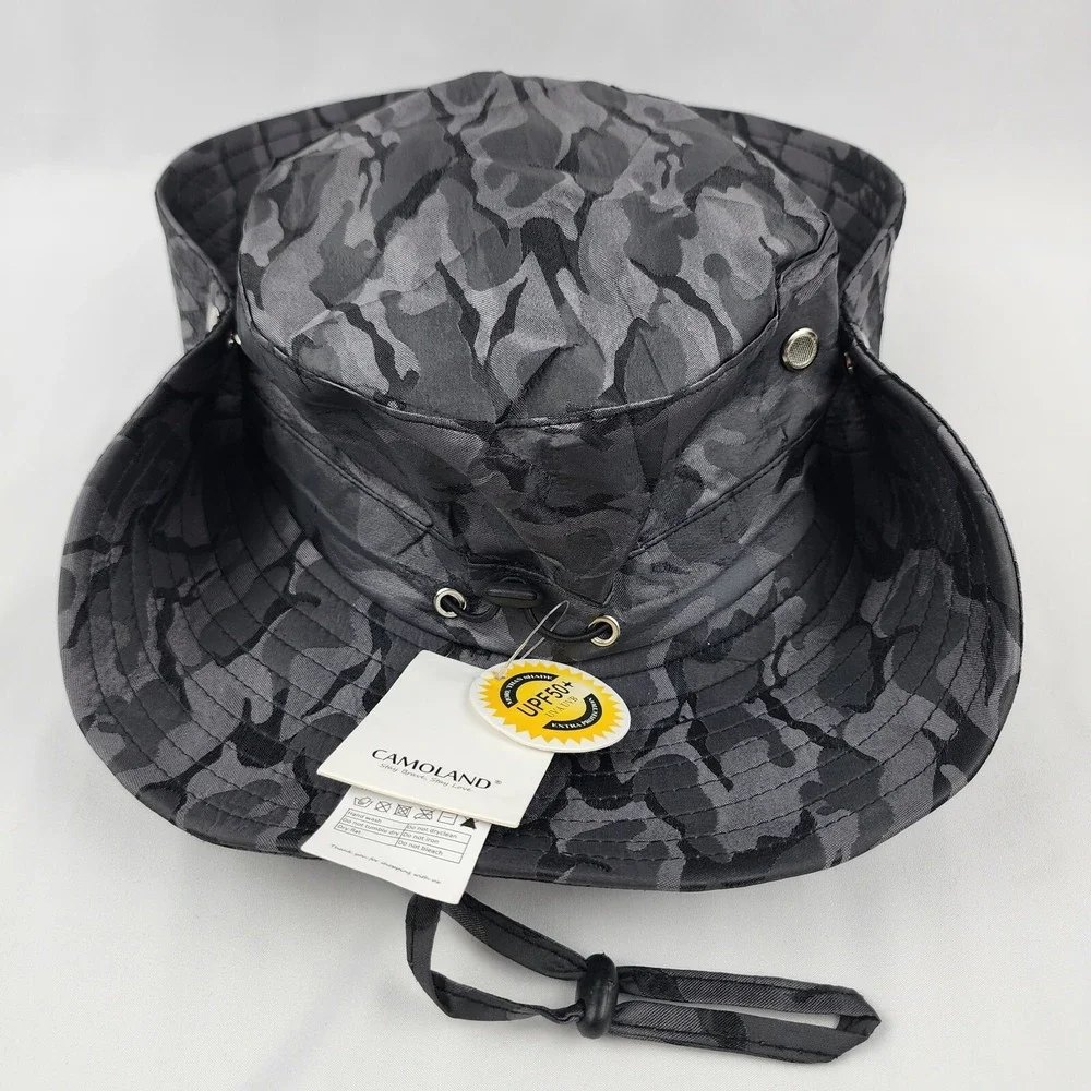 Camoland fishing bucket hat Camo Gray Breathable SPF 50 Fine Polyester Quick Dry